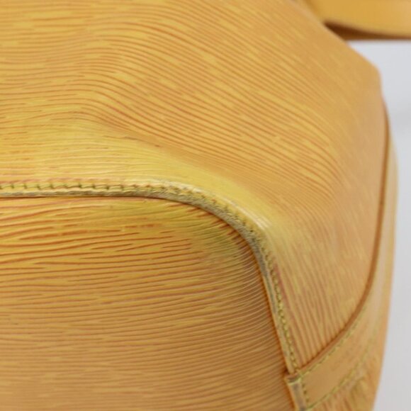 Authentic LOUIS VUITTON Epi Petit Noe Shoulder Bag Yellow M44109 LV - Picture 7 of 16